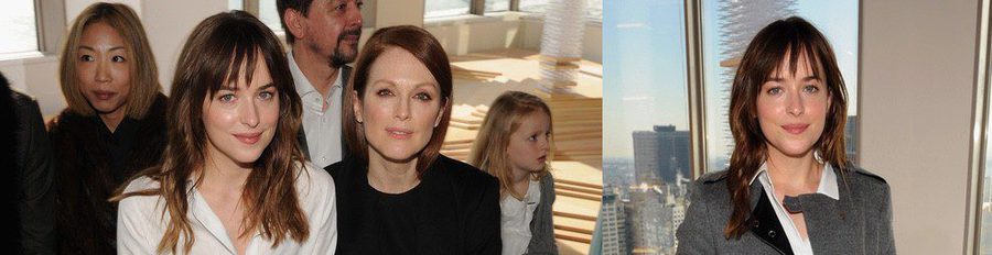 Dakota Johnson y Julianne Moore buscan inspiración para los Oscar 2015 en la Nueva York Fashion Week