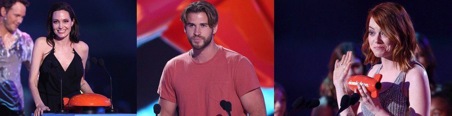 Angelina Jolie, Liam Hemsworth y Emma Stone protagonizan los Nickelodeon Kids' Choice Awards 2015