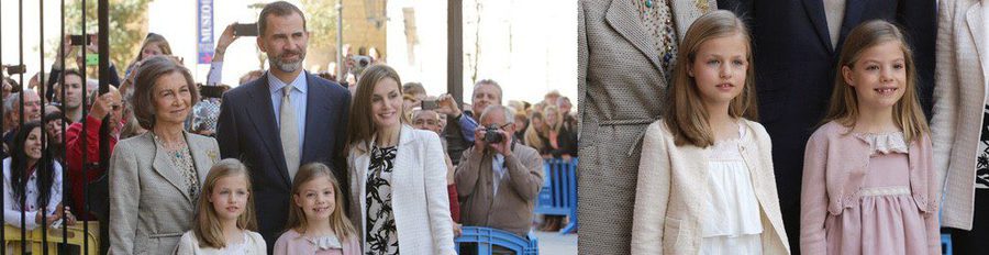 Los Reyes Felipe VI y Letizia cumplen la tradición y acuden a la Misa de Pascua con Leonor y Sofía