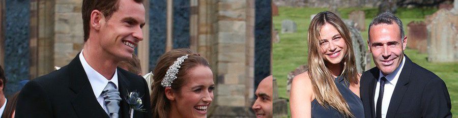 Martina Klein y Àlex Corretja arropan a Andy Murray en su boda escocesa con Kim Sears