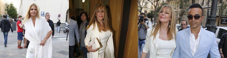 Un funeral diferente: Ana Obregón, Isabel Gemio y Makoke despiden a María Pineda vestidas de blanco