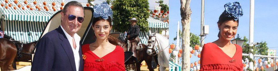 Rocío Herrera Montero, el orgullo de su padre Carlos Herrera en la Feria de Abril 2015