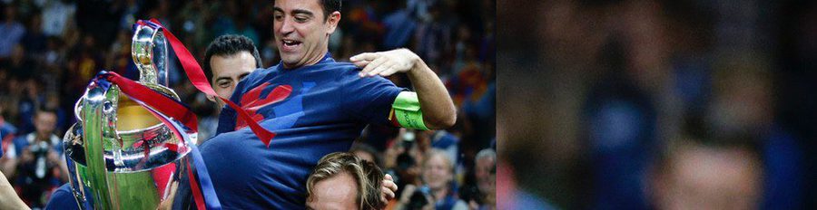 El gesto de Xavi Hernández por el embarazo de Nuria Cunillera tras ganar la Champions League