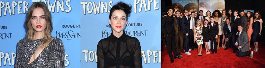 Cara Delevingne aparece con St. Vincent en la premiere de 'Ciudades de Papel' en Nueva York