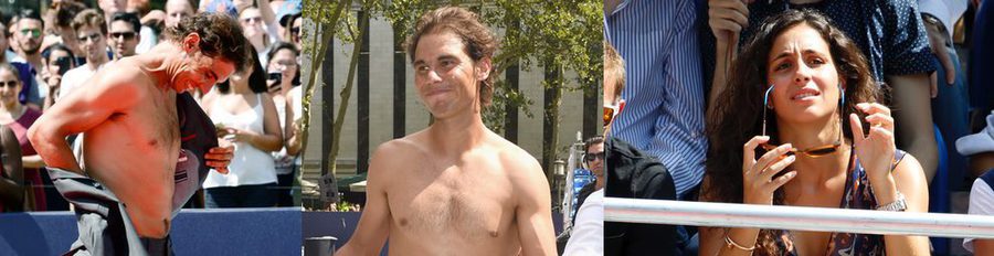 Rafa Nadal se desnuda durante un partido de tenis en Nueva York bajo la atenta mirada de Xisca Perelló