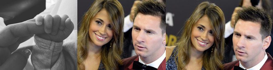 Antonella Roccuzzo muestra la primera foto de su segundo hijo Mateo Messi