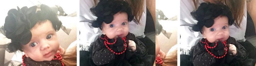 Melissa Jiménez celebra su primer Halloween con su hija Gala Bartra