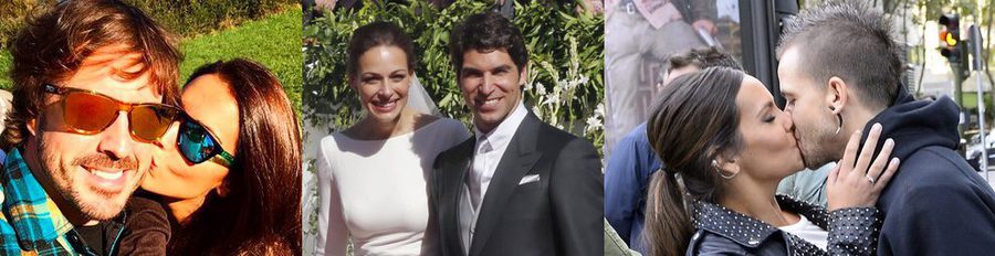 Parejas del año: el gran 2015 de Fernando Alonso y Lara Álvarez, Eva González y Cayetano Rivera y Cristina Pedroche y David Muñoz