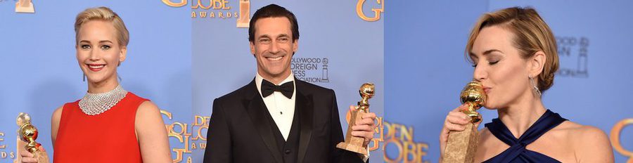 Lady Gaga, Jon Hamm, Matt Damon, Jennifer Lawrence,...: Lista de ganadores de los Globos de Oro 2016