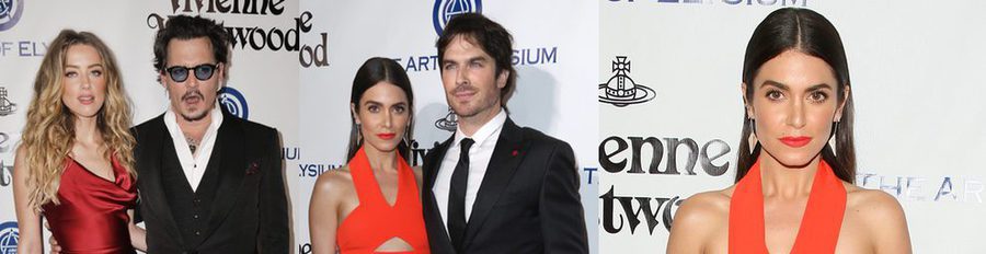 Ian Somerhalder y Nikki Reed y Johnny Depp y Amber Heard: derroche de amor en la Gala Heaven 2016