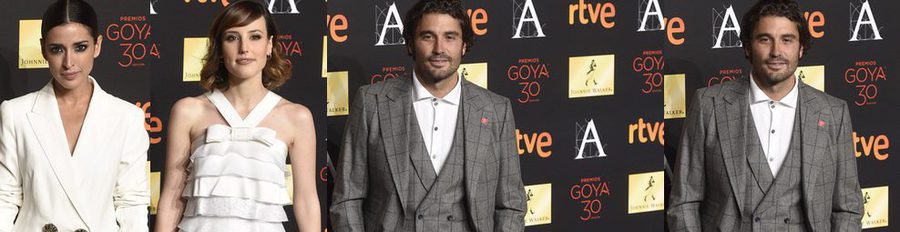 Inma Cuesta, Natalia de Molina y Álex García deslumbran en la cena de los nominados a los Premios Goya 2016