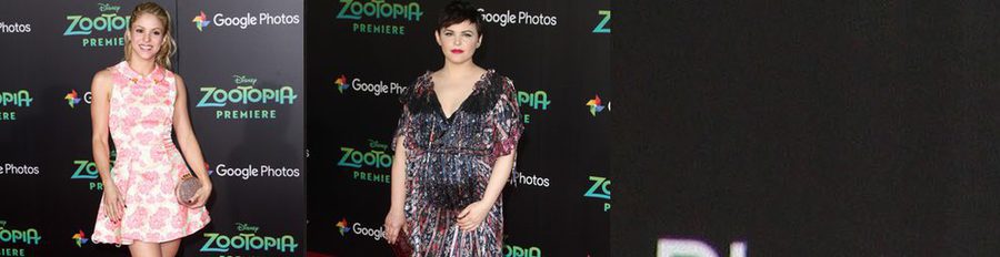 El embarazo de Ginnifer Goodwin eclipsa a Shakira en el estreno de 'Zootrópolis' en Los Angeles