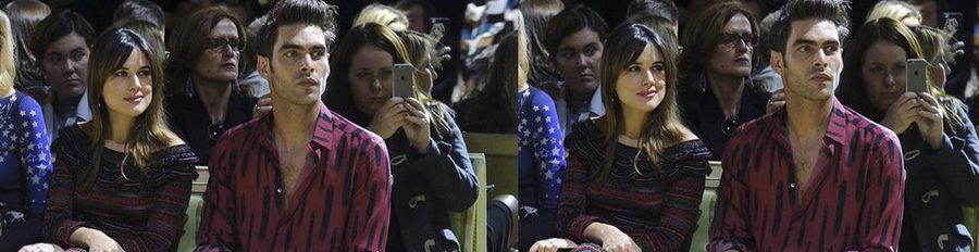 Adriana Ugarte y Jon Kortajarena, juntos en el desfile de Cavalli en la Milan Fashion Week 2016