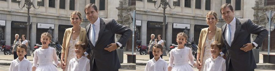 Luis Alfonso de Borbón y Margarita Vargas celebran la Primera Comunión de su hija Eugenia