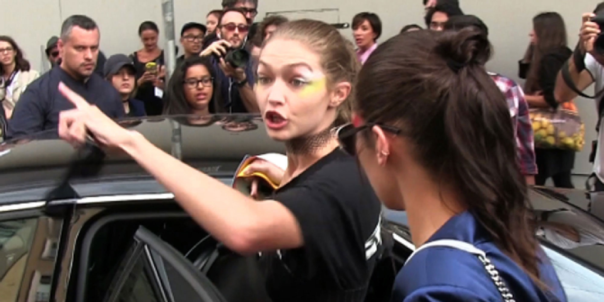 Gigi Hadid se defiende a golpes de un agresor en la Semana de la Moda de Milán