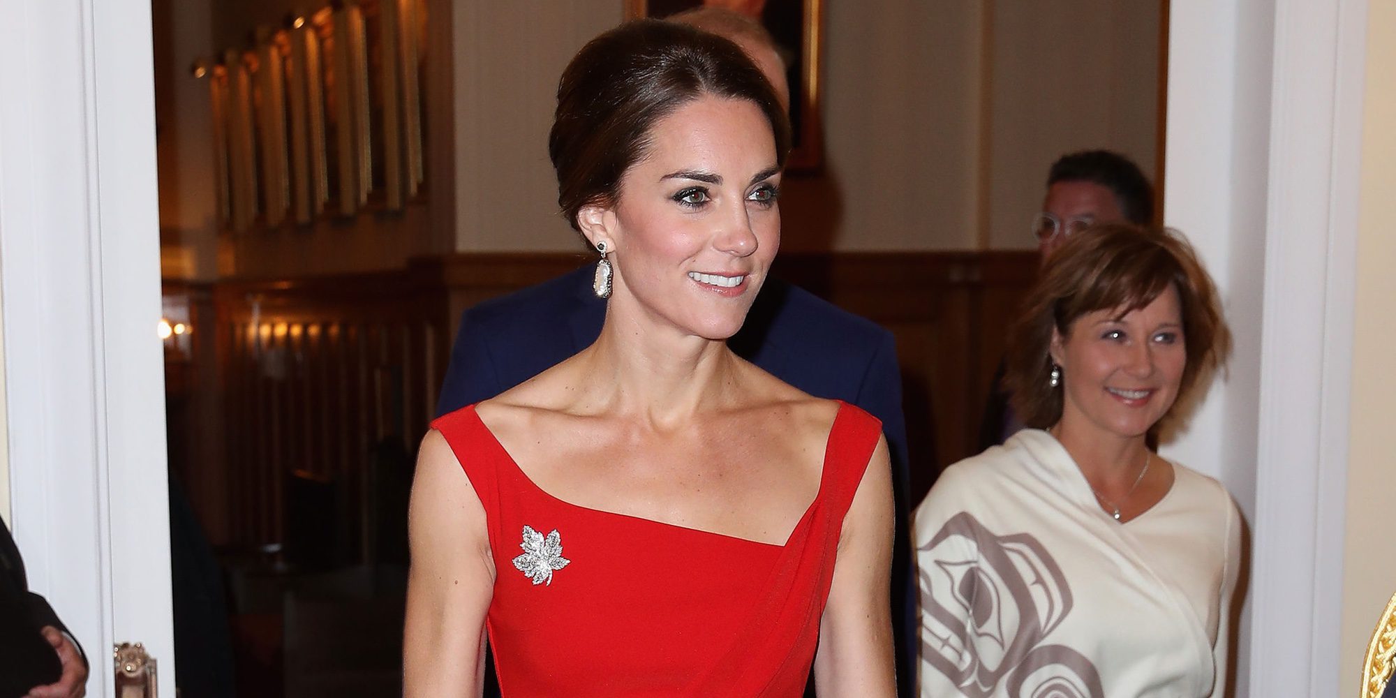 Sin los Príncipes Jorge y Carlota, Kate Middleton arrasa durante una recepción en Canadá