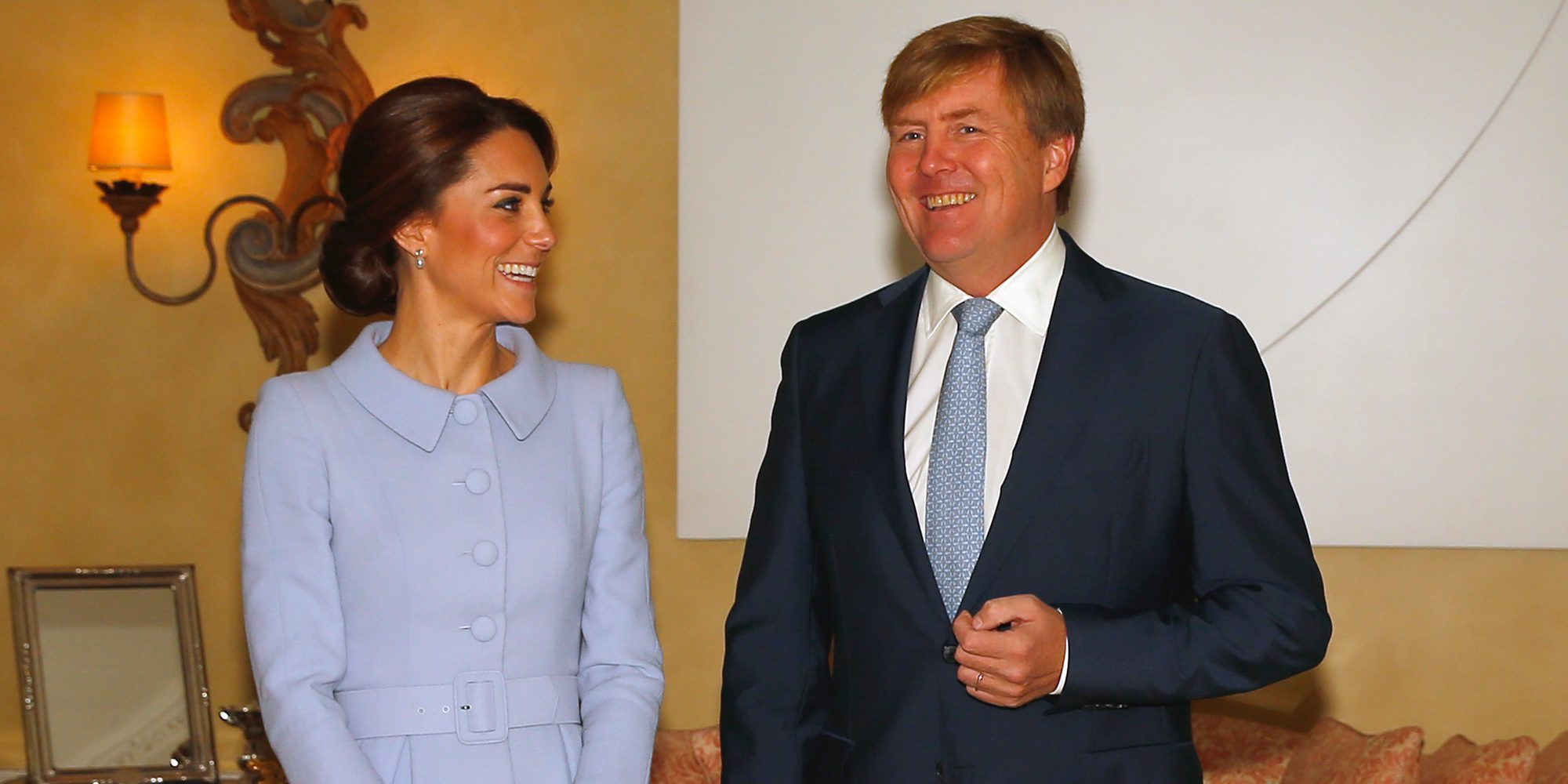 Kate Middleton almuerza con Guillermo Alejandro de Holanda en su primer viaje al extranjero en solitario