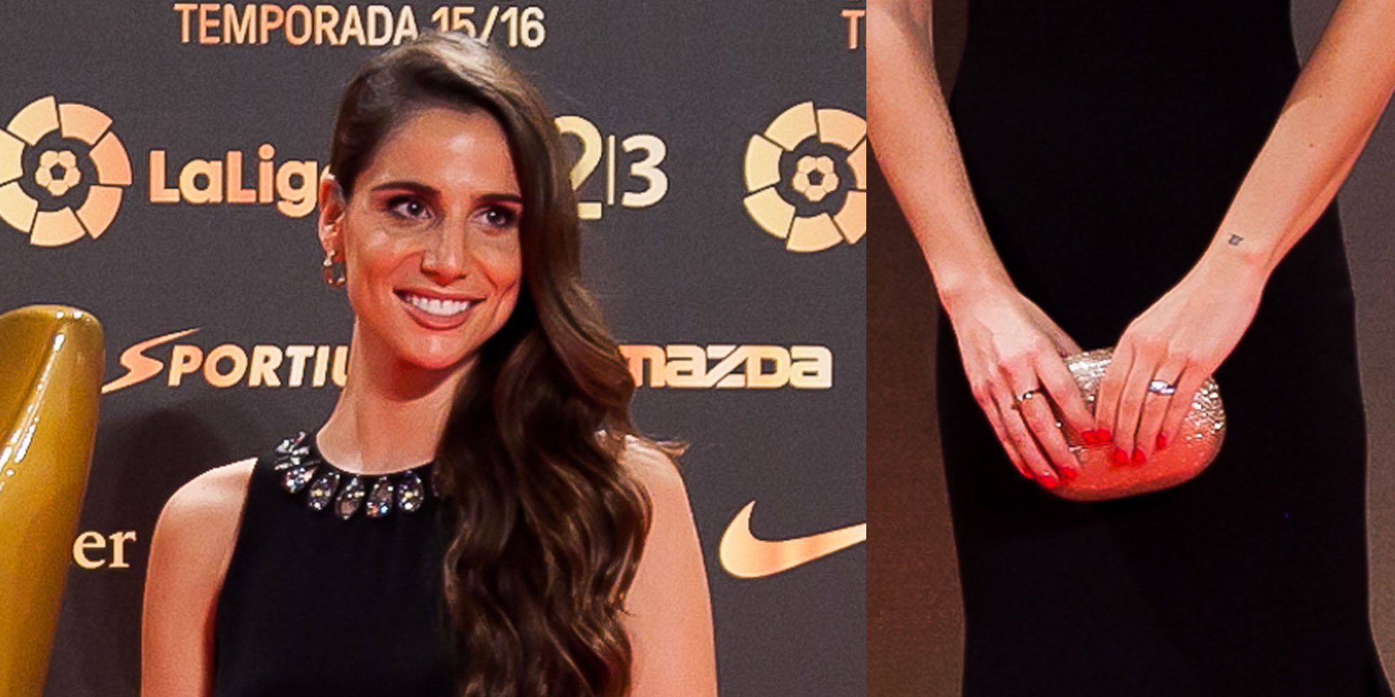 Lucía Villalón luce anillo de compromiso sobre la alfombra roja sin Chicharito