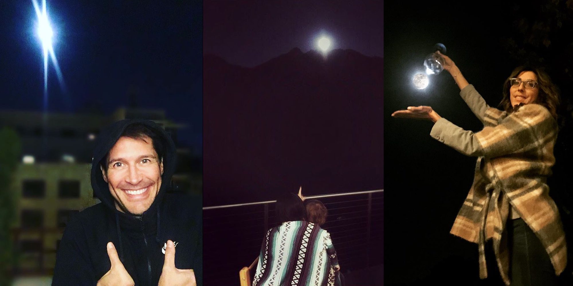 Jaime Cantizano, Raquel del Rosario y Paz Padilla captan la mágica Superluna