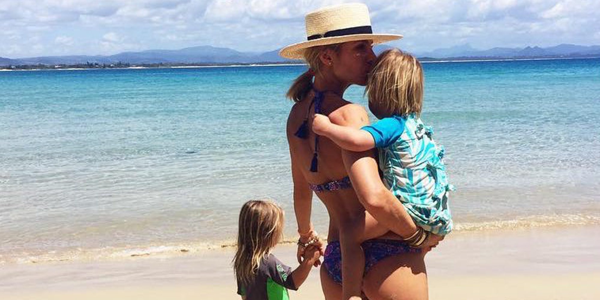 Elsa Pataky, toda una aventurera en helicóptero con sus hijos y sin Chris Hemsworth