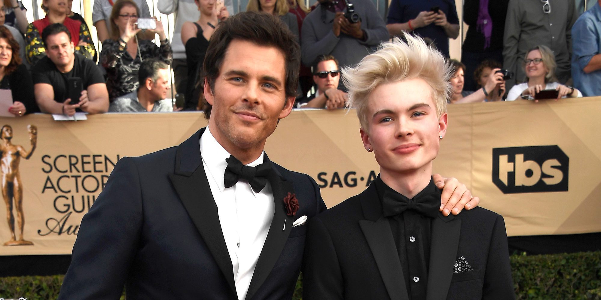 James Marsden presenta a su hijo en los SAG Awards 2017