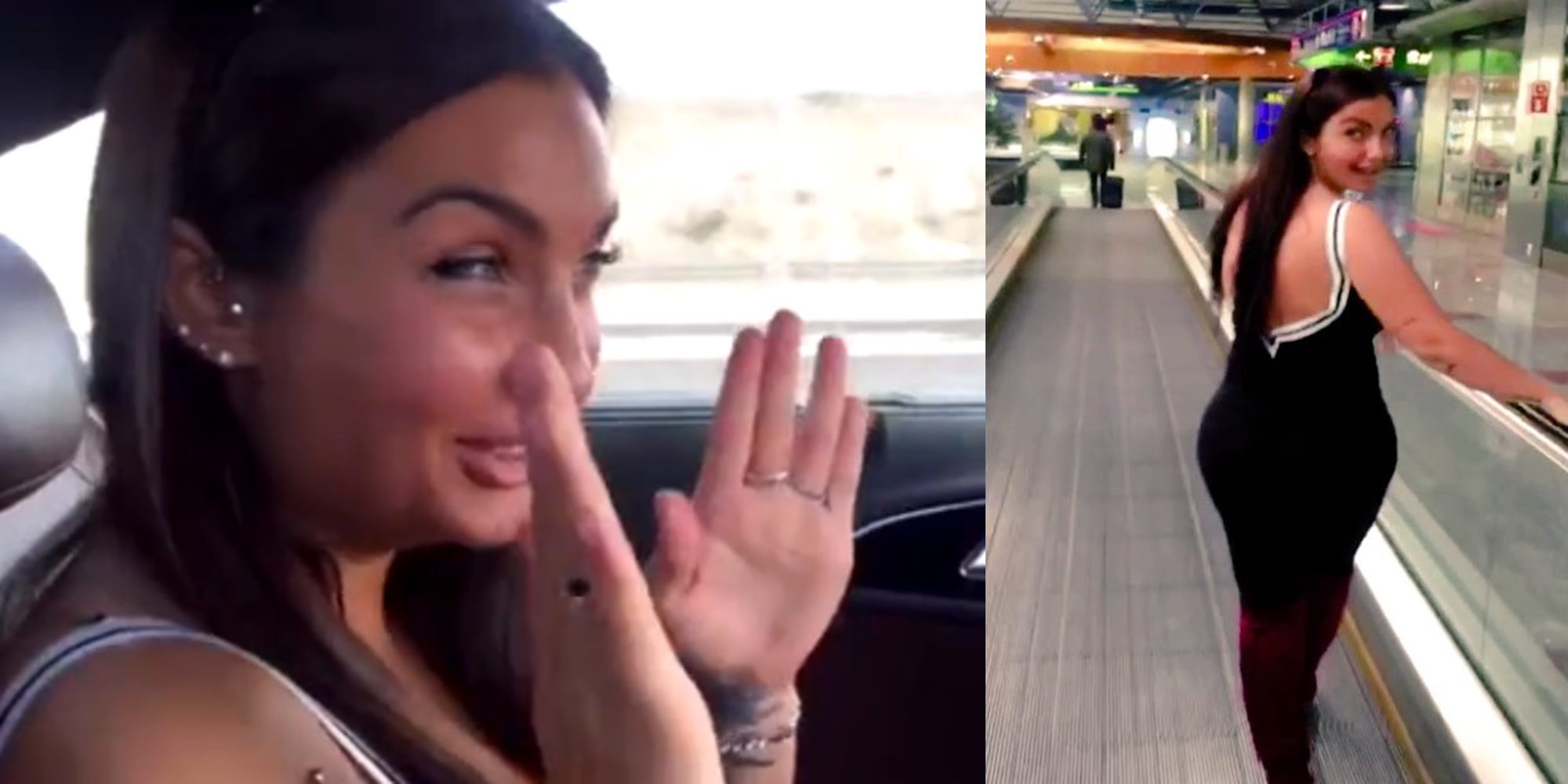 Elettra Lamborghini desata la locura en Barajas antes de viajar a 'Gran Hermano Brasil'