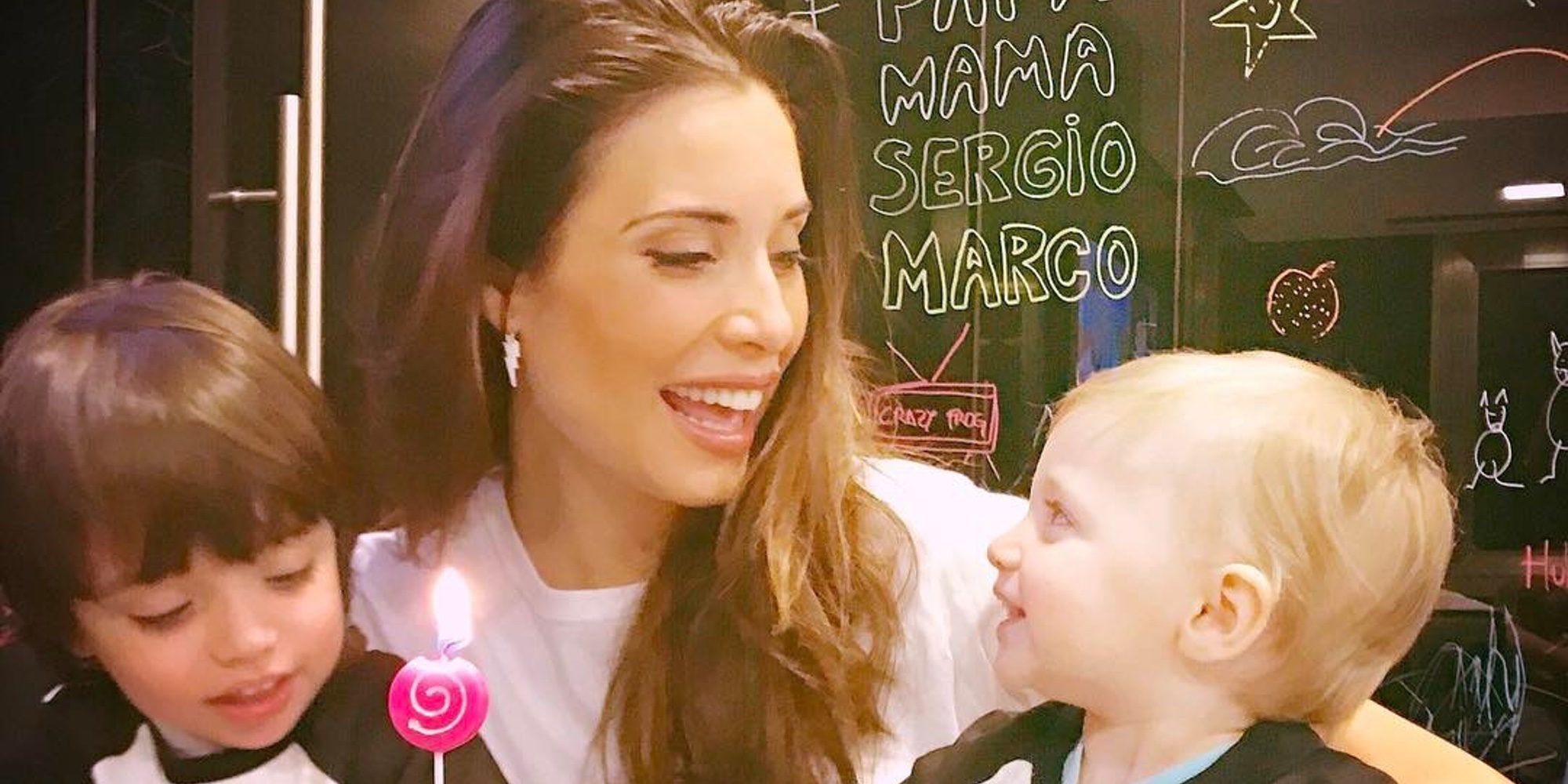 Pilar Rubio sopla la velas de su 39 cumpleaños con Sergio y Marco pero sin Ramos