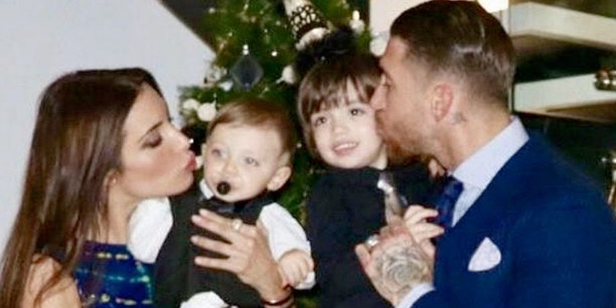 Sergio Ramos celebra su 31 cumpleaños soplando las velas de su tarta con Pilar Rubio y sus hijos