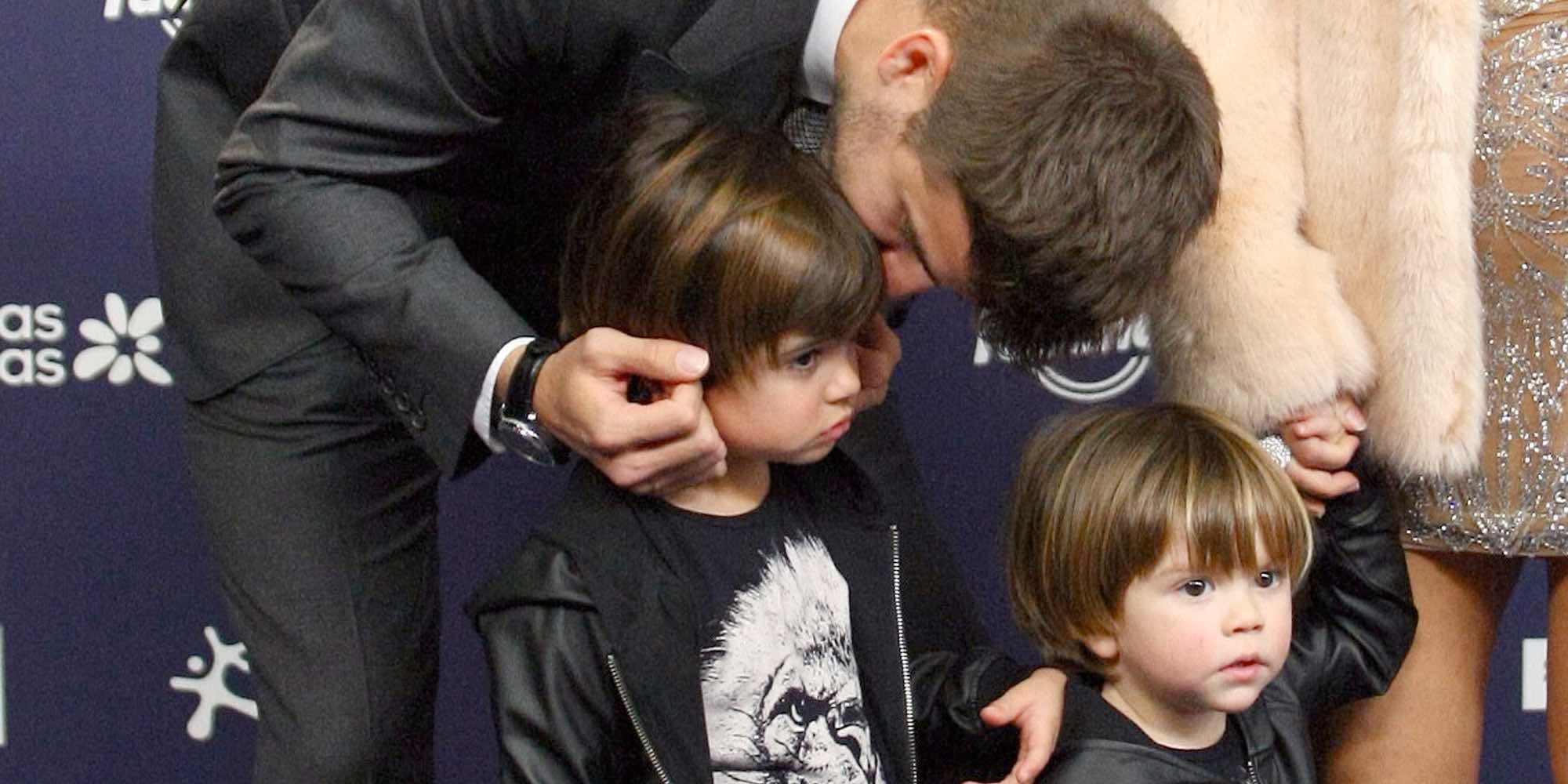 Shakira muestra la travesura de Gerard Piqué y sus hijos Milan y Sasha con los huevos de Pascua