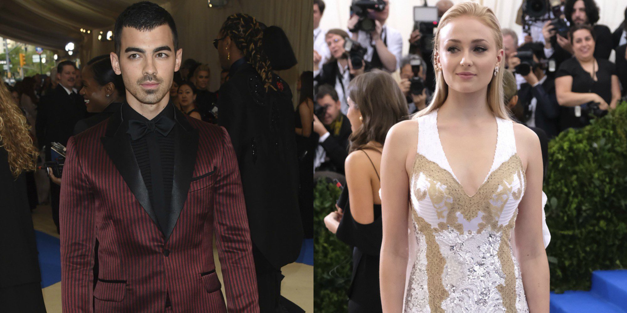 Joe Jonas y Sophie Turner derrochan amor y ternura durante la gala del MET 2017