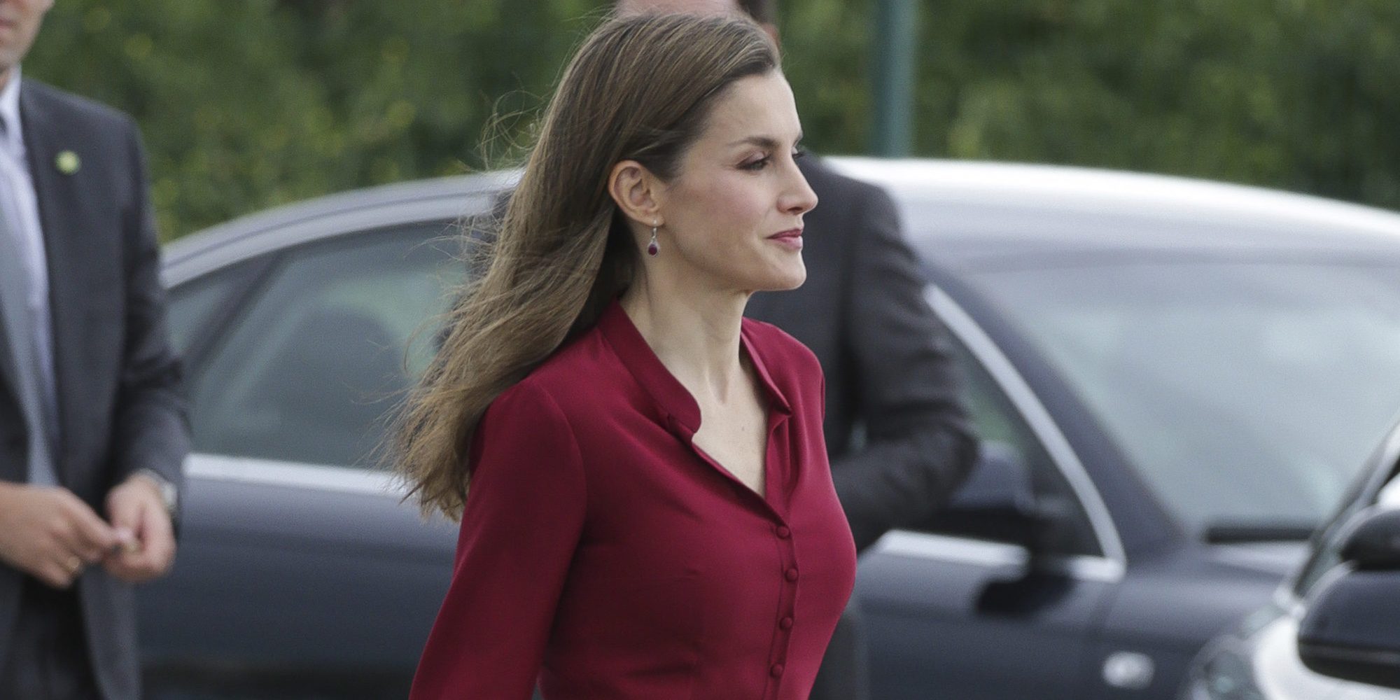 Letizia, una reina con moratones en la rodilla durante su visita oficial a Navarra