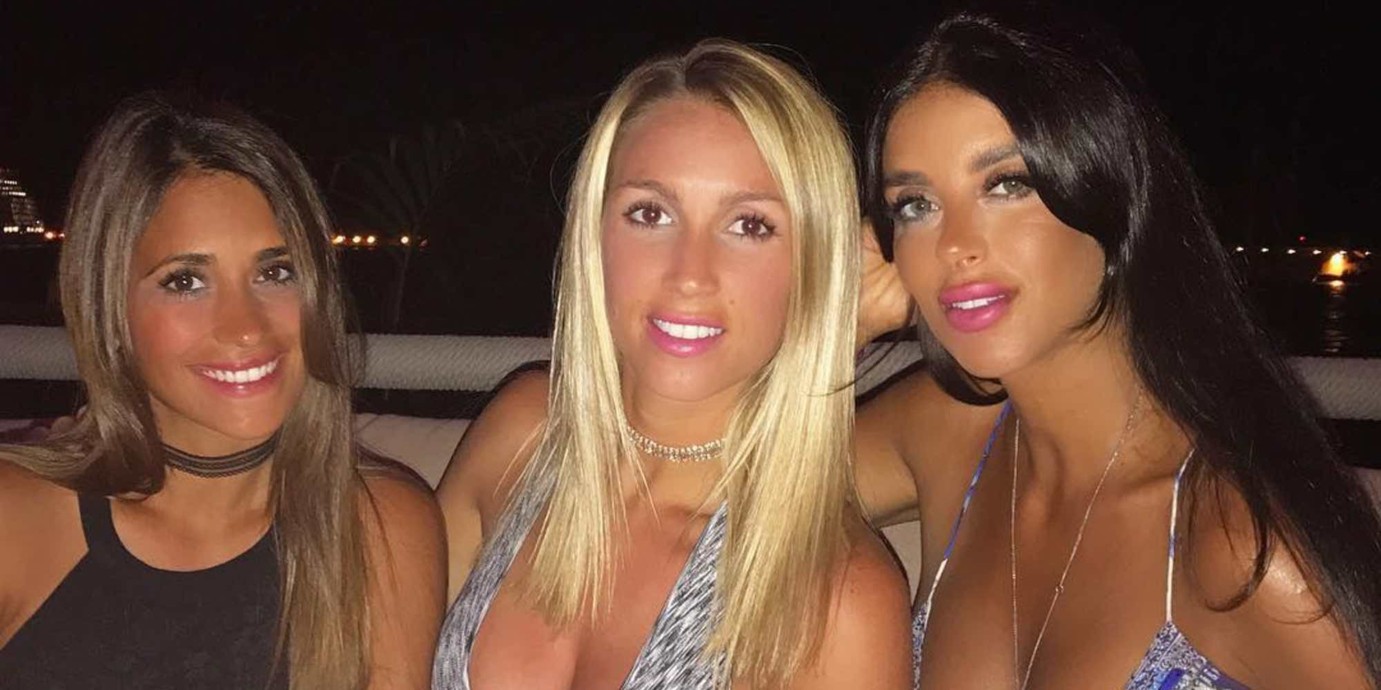 La improvisada despedida de soltera de Antonella Roccuzzo con Daniella Semaan y Sofia Balbi