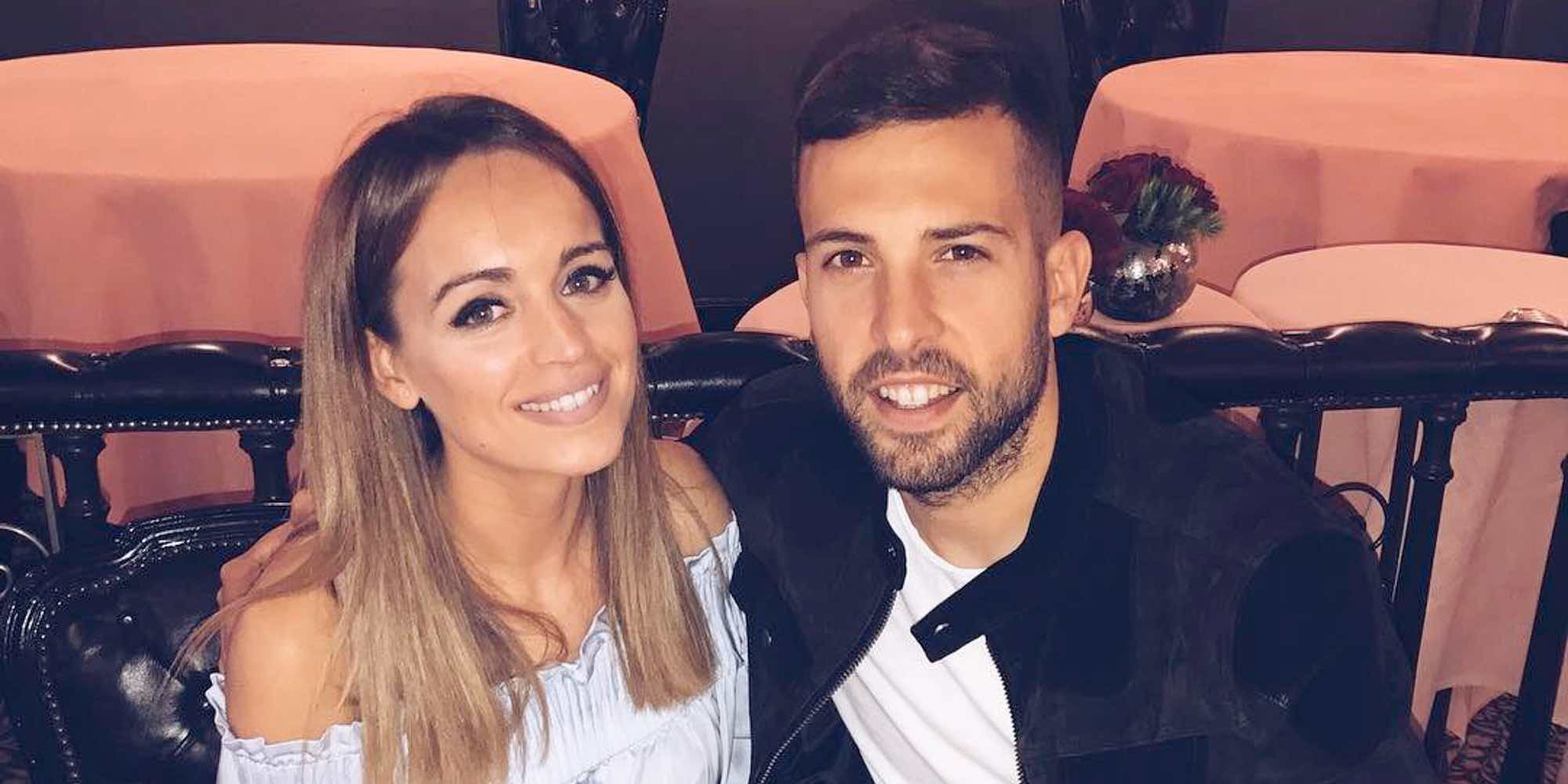 Jordi Alba y Romarey Ventura están esperando su primer hijo