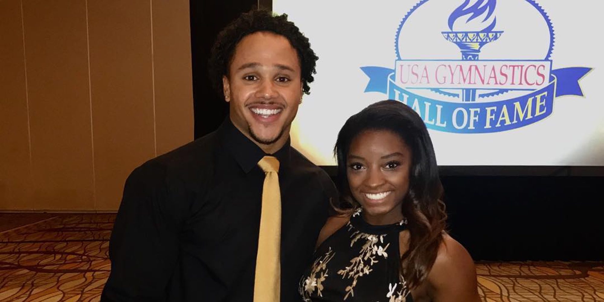 La gimnasta olímpica Simone Biles hace oficial su relación con su novio Stacey Ervin