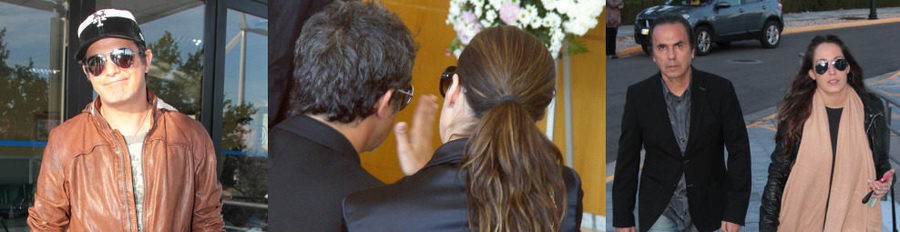 Malú y Raquel Perera acompañan a Alejandro Sanz en el funeral de su madre, María Pizarro