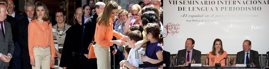 La Princesa Letizia recuerda su etapa como periodista en el seminario 'El español en el periodismo deportivo'