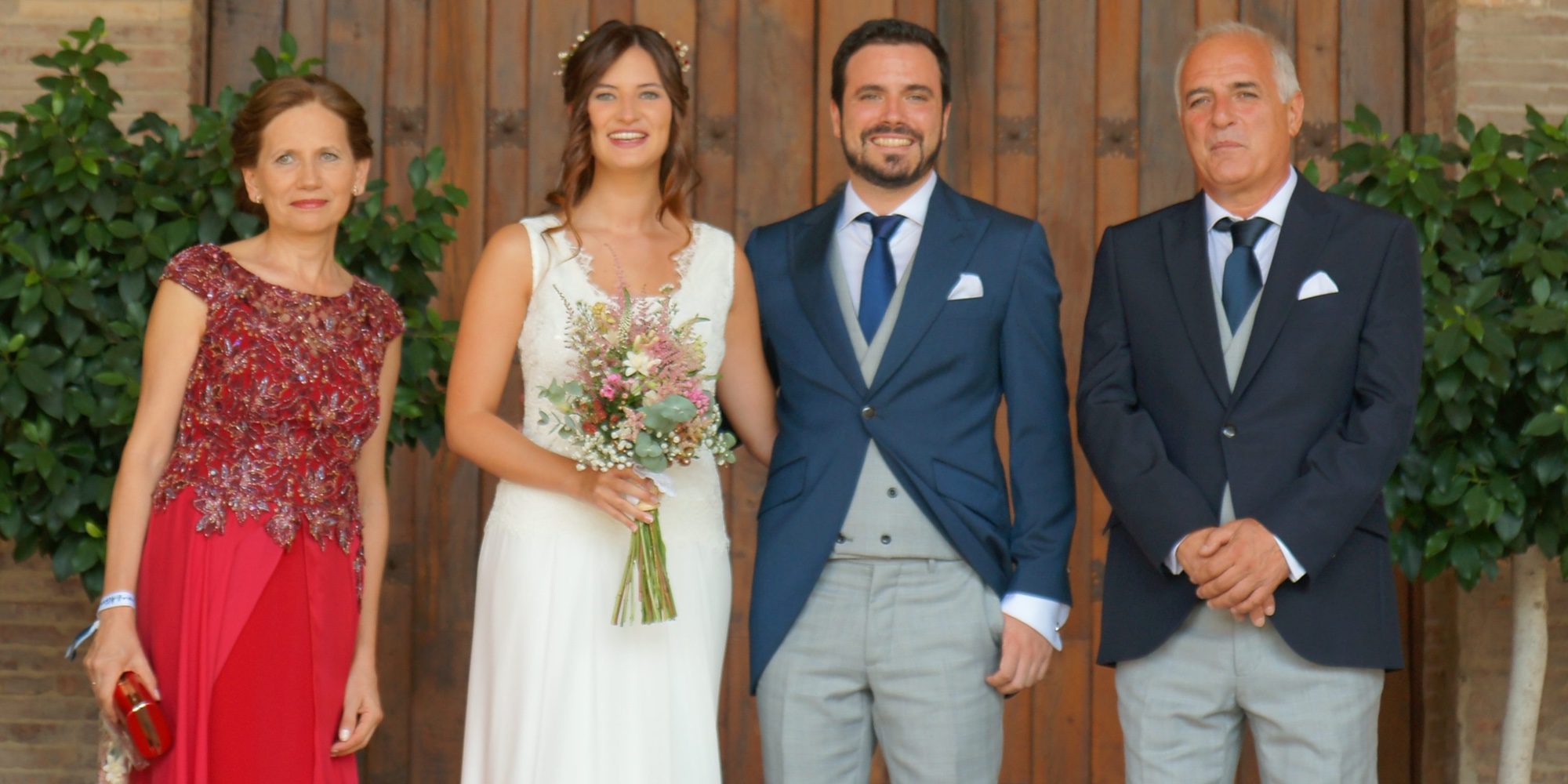 La romántica boda de Alberto Garzón y Anna Ruiz en unas bodegas de La Rioja