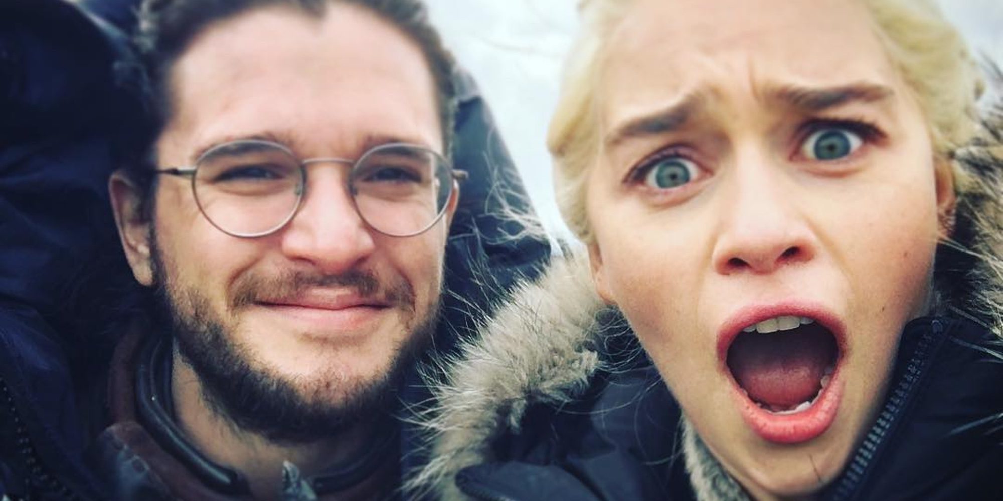 La reacción de Kit Harington y Emilia Clarke ante el final de la séptima temporada de 'Juego de Tronos'