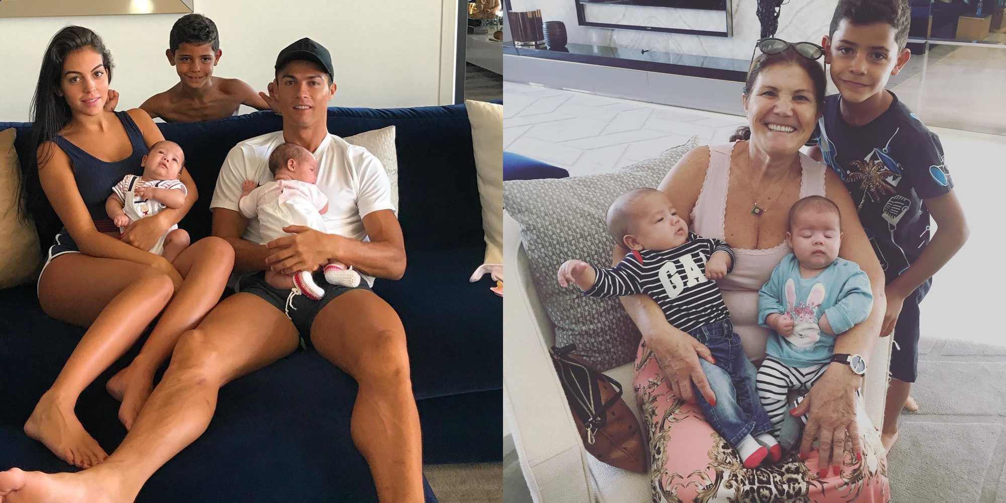 El fin de semana más familiar de Cristiano Ronaldo con sus tres hijos, Georgina Rodríguez y Dolores Aveiro