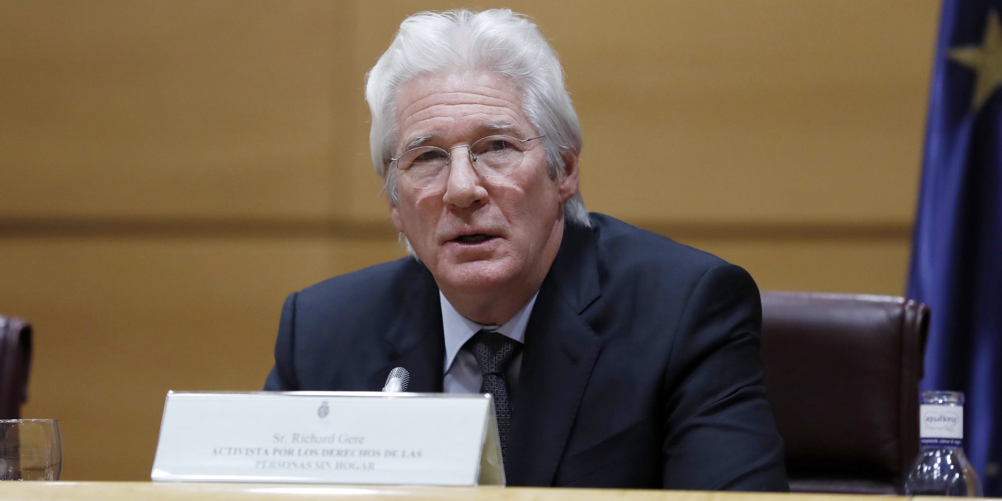 Richard Gere pide compromiso a los políticos españoles con las personas sin hogar