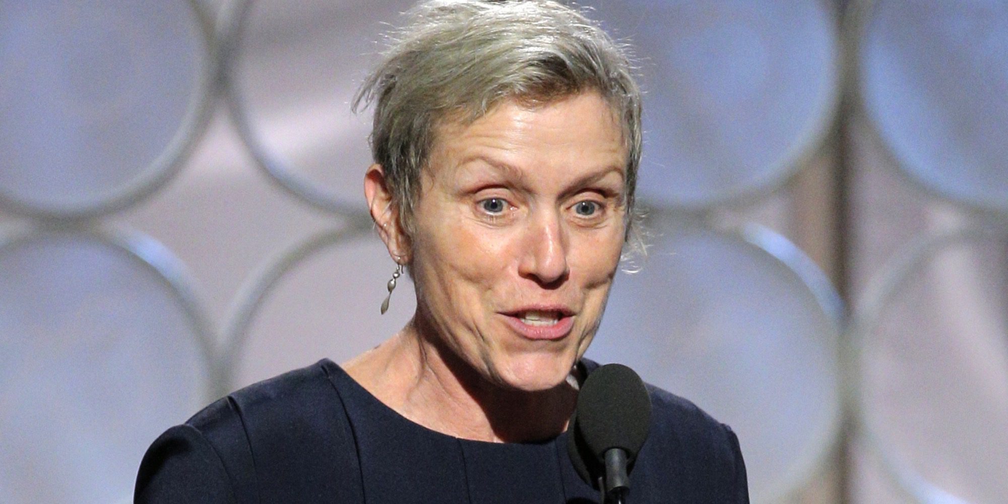 Frances McDormand sufre la censura de la NBC durante su discurso en los Globos de Oro 2018