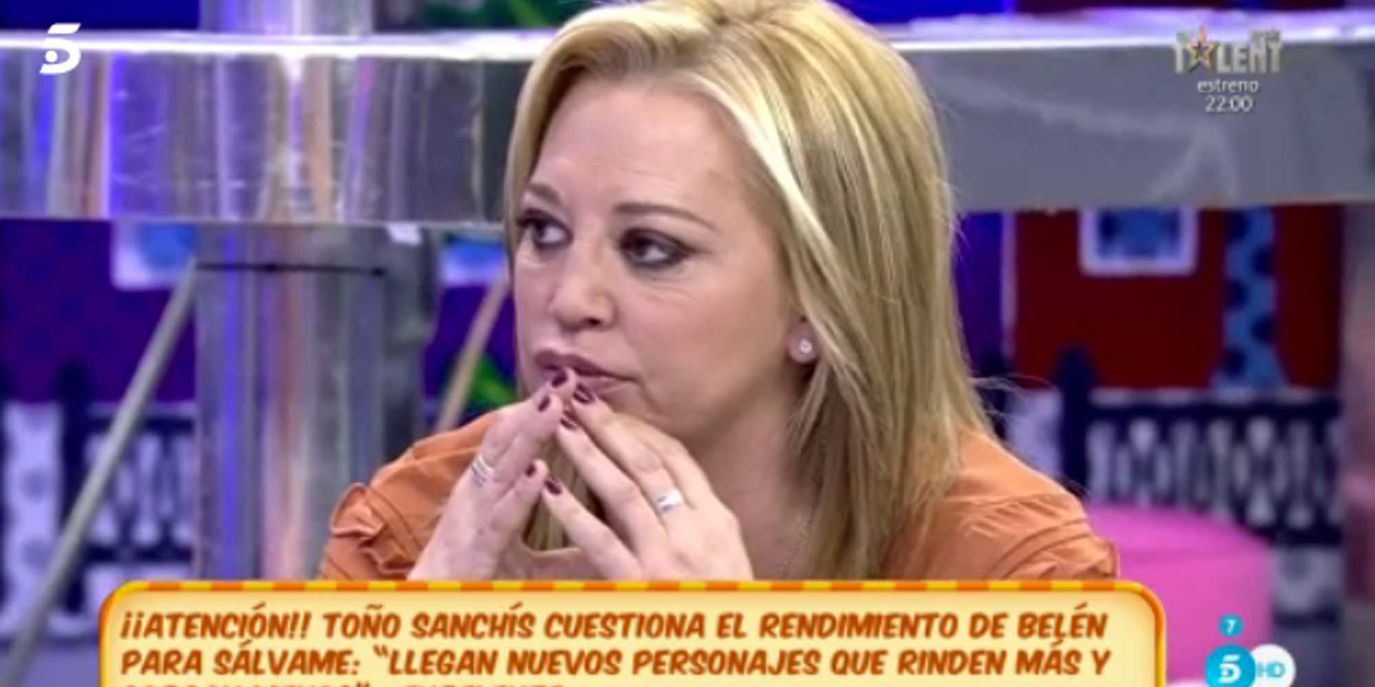 Belén Esteban contesta a la última de Toño Sanchís desvelando un nuevo dato de su guerra judicial