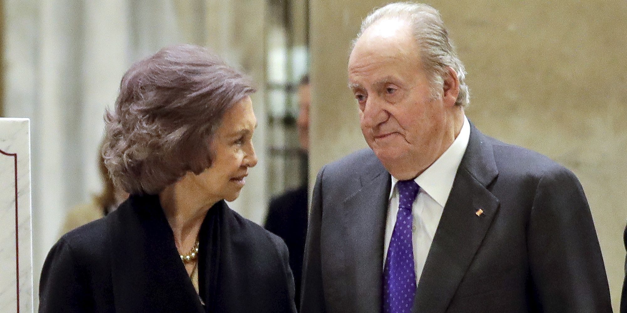 El Rey Juan Carlos y la Reina Sofía, juntos en Roma en la inauguración de la iluminación de la Basílica Papal