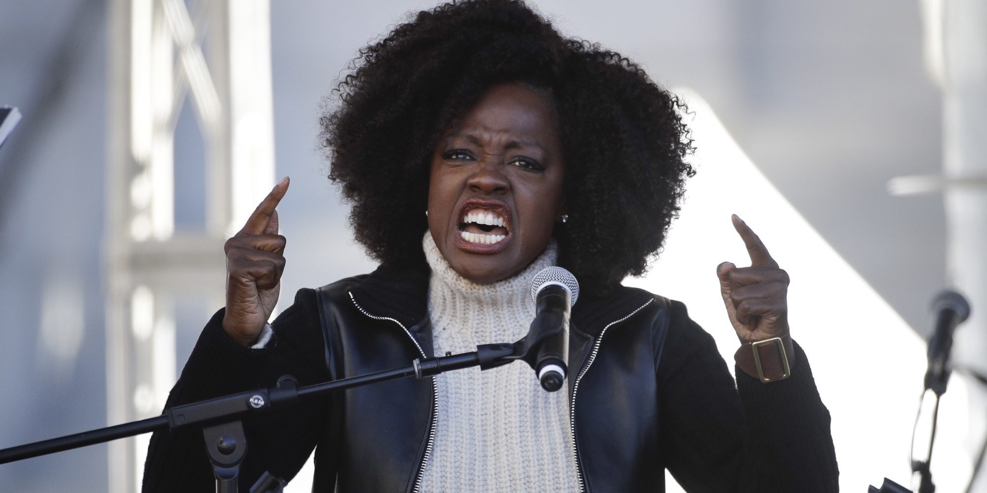 Viola Davis o Scarlett Johansson alzaron la voz en la Marcha de las mujeres de Nueva York