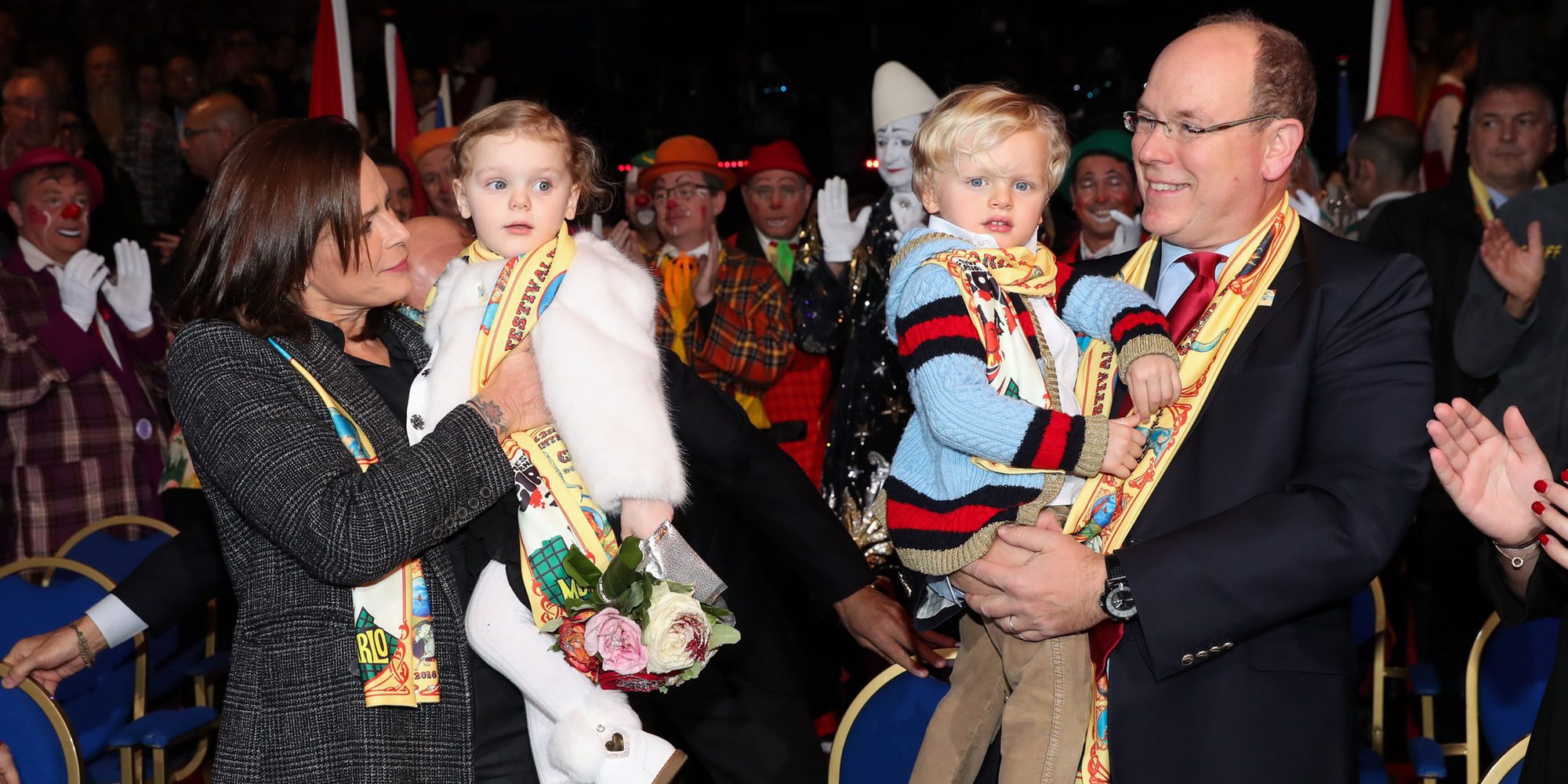 Jacques y Gabriella de Mónaco, emocionados en su primera visita al Festival de Circo de Monte-Carlo