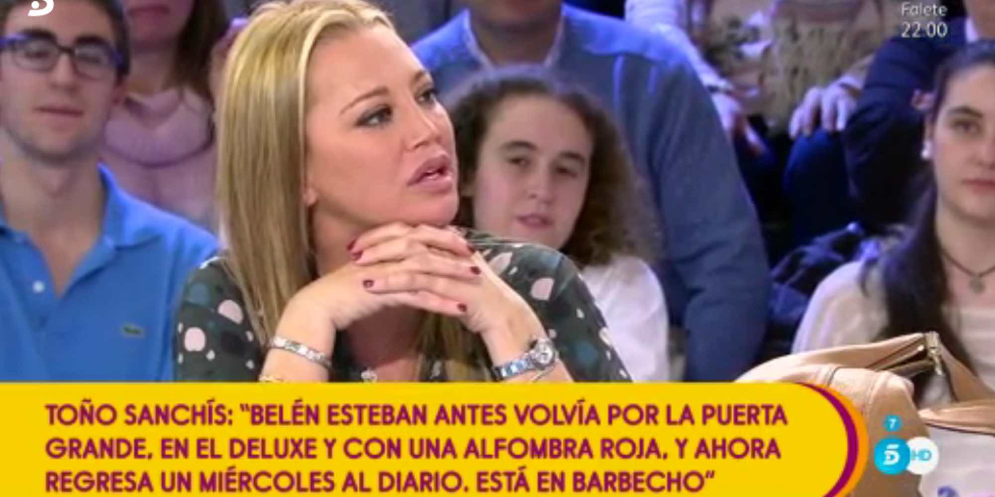 Belén Esteban harta de Toño Sanchís: "Ahora cierro yo los contratos, gano más y encima me lo quedo todo"