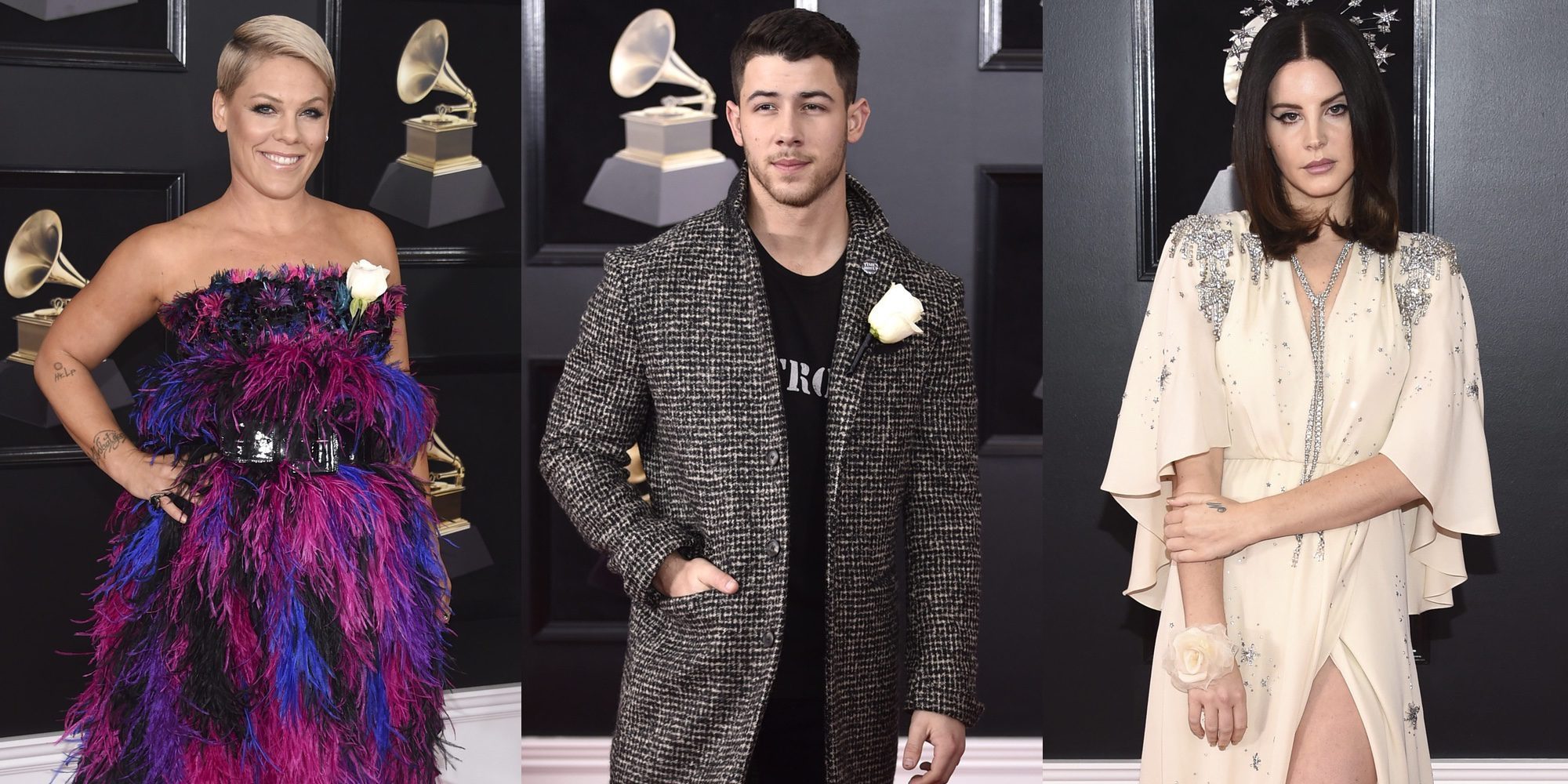 La rosa blanca contra los abusos sexuales, protagonista de la alfombra roja de los Grammy 2018