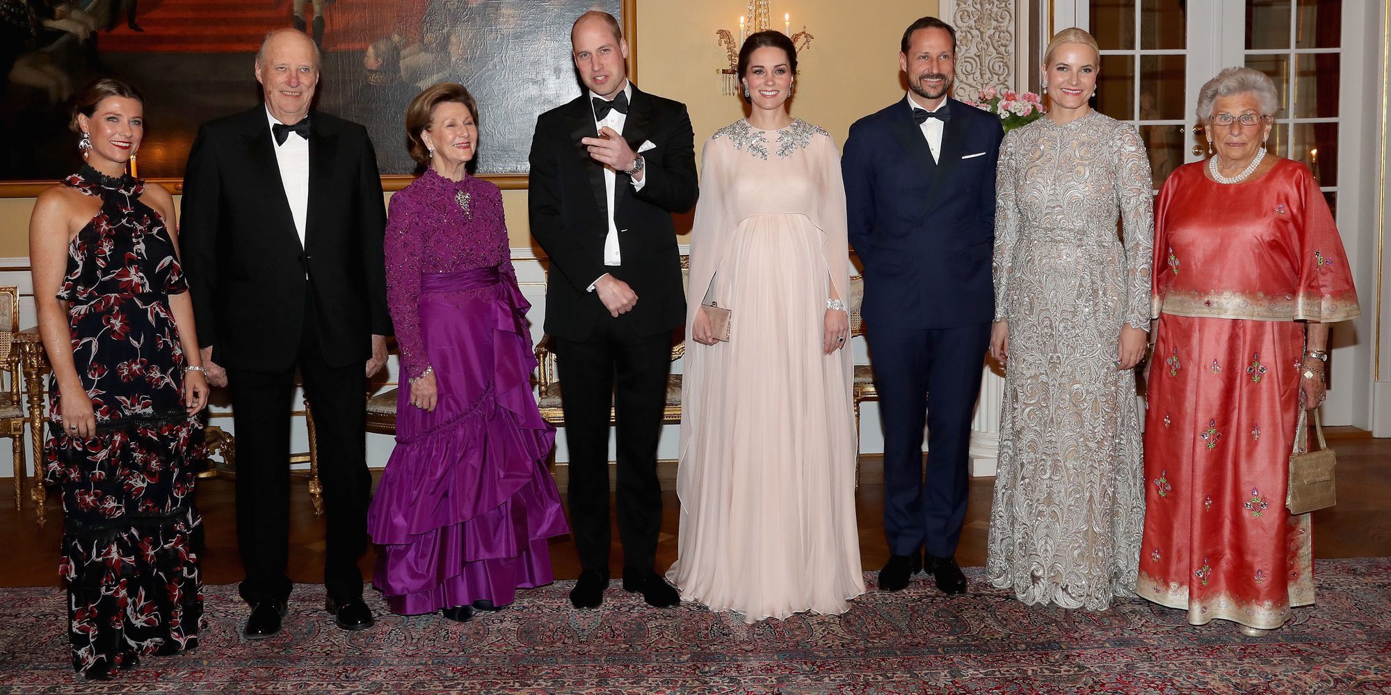 Sonrisas, elegancia, cena de gala y 'Skam': así ha sido el paso del Príncipe Guillermo y Kate Middleton por Noruega