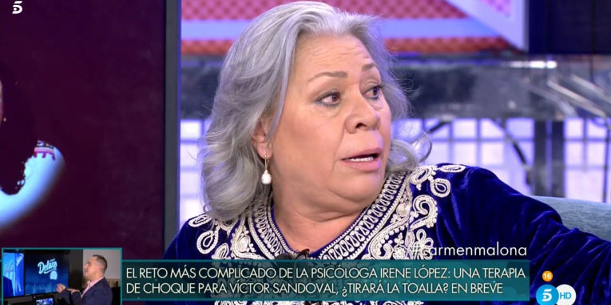 Carmen Gahona, sincera en 'Sábado Deluxe': "Como mi marido sufra más, voy a por todas"