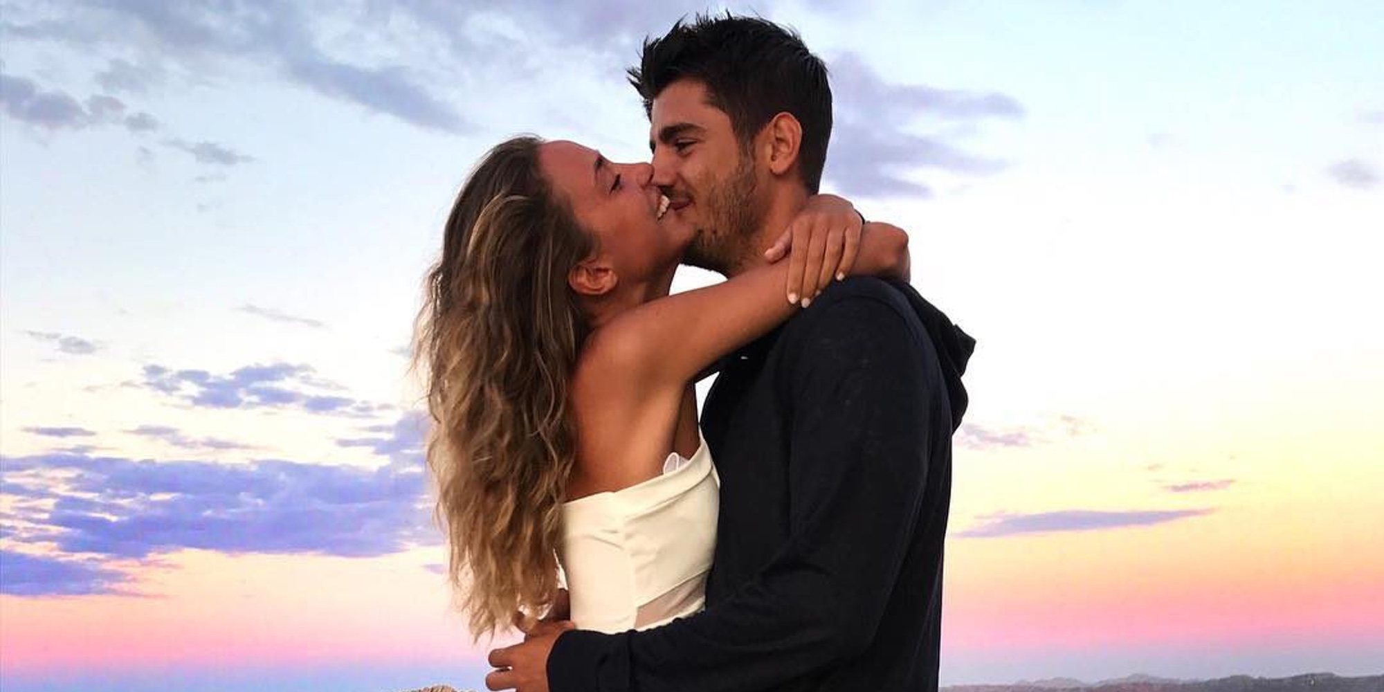 Álvaro Morata y Alice Campello viven su aniversario más especial